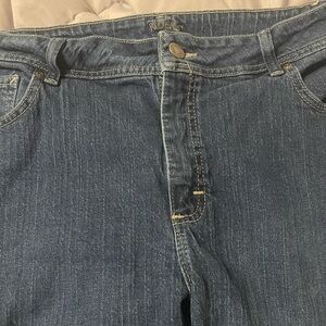 Riders by Lee Women's Straight Leg Jeans in Dark Blue Denim